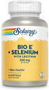 Bio Vitamin E 400 IU (268 mg) with Selenium 100 mcg and Lecithin - Thyroid Support, Antioxidant and Immune Support Supplement, High Absorption, La...