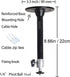 Projector Ceiling Mount 8.6IN / 22CM Black Mini Projector Wall Mount Compatible with QKK, DR.J, DBPOWER, Anker, VANKYO, AAXA, Jinhoo, PVO, TMY, Au...