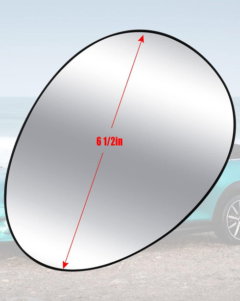 Driver Left Side Mirror Glass Assembly Fit for Mini Cooper 2007-2015 Replace 51169803193 51162755625, Left Heated Rearview Convex Mirror Glass wit...