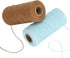 Pure Cotton Yarn, 2 Rolls 8/4 Warp Thread Knit Yarn 250m Tensile Resistant Weaving Loom Cotton Thread for Knit Carpets, Ribbons, Carpets, Blankets...