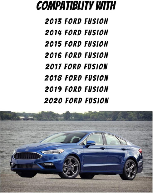 Left Driver Side Mirror Glass Replacement for 2013 2014 2015 2016 2017 2018 2019 2020 Ford Fusion Heated Mirror Replace DS7Z17K707F...