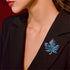 Rhinestone Big Maple Leaf Brooch Pin for Women Men Fashion Crystal Delicate Wedding Fall Party Brooches Lapel Pins Elegant Dress Accessories Jewel...