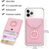 Cell Phone Card Holder RFID Ring Stand Stick on Wallet Card Holder for Back of Phone iPhone Android and All Smartphones Adhesive Credit Card Holde...