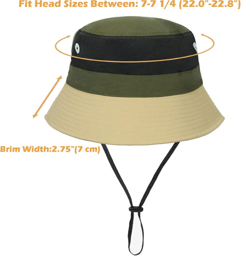 Sun Hat for Men Women Bucket Packable UV Protection Fishing Hat Hiking Beach Quick Dry Boonie...