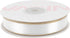 VATIN Double Faced Satin Ribbon 5/8 inch White with Gold Edge Continuous 25 Yards for Decoration, Craft, Gift Wrappping Wedding Card Decoration...