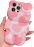 Cute Compatible with iPhone 13 Pro Max 6.7 inch Phone Case, Hearts Bear Case, Soft Shockproof Silicone Cover for Women Girls(Hearts)...