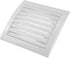 Vent Systems 4'' Inch White Pack of 2 Air Vent Cover Dryer Vents and Bathroom Exhaust Vents Pipe, Black Louvered Dryer Vent Cover Keeps Out Insect...