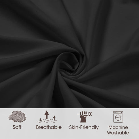 PHF Baby Changing Pad Covers for Boys Girls, 2 Pack Ultra Soft Breathable Microfiber Changing Pad Table Sheets for Most Baby Changing Pads, Black ...