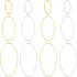 OLYCRAFT 240pcs Open Bezel Pendant Charm Hollow Frame Pendant Blanks Oval Earring Charms Oval Brass Rings Open Bezel for Earrings Making DIY Jewel...