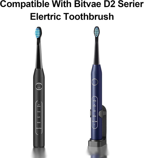 Toothbrush Replacement Heads Compatible with Bitvae D2 Electric Toothbrush,Sonic Electric Toothbrush Heads for Bitvae D2 Electric Toothbrush,10 Pa...
