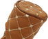 2.5-Inch Cylindrical Shape Skin Feeling Leather Fabric Gear Shift Knob Cover Automobile Shift Knob v Type Protective Sleeve (Brown)...