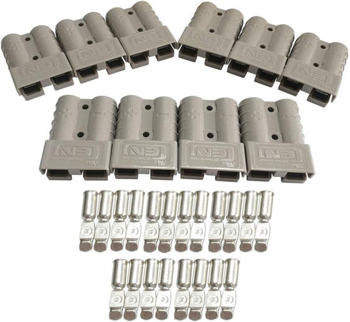 50 Amp Power Connector 10PCS Battery Power Quick Disconnect Connectors Plug Grey (6AWG)...