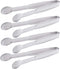 Mini Tongs 5-3/4 Inch Stainless Steel Small Serving Tongs, Tiny Kitchen Tong for Appetizers, Tea Party, Coffee Bar, Desserts, Set of 4...