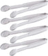 Mini Tongs 5-3/4 Inch Stainless Steel Small Serving Tongs, Tiny Kitchen Tong for Appetizers, Tea Party, Coffee Bar, Desserts, Set of 4...