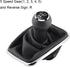Qiilu 5 Speed Car Gear Shift Knob Gearstick Gaiter Boot Manual Shift Boot Kit for Golf4/Jetta/ 1999-2004...
