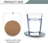 Lahome Mountain Range Coasters - Round Drinks Absorbent Stone Coaster Set with Ceramic Stone and Cork Base for Kinds of Mugs and Cups (Mountain Ra...