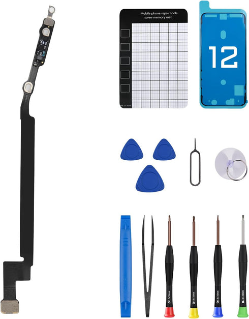 for iPhone 12 Bluetooth Antenna Flex Cable Replacement for iPhone12 Bluetooth Signal Wireless Connection Antenna Part with Fix Tool Repair A2172 A...