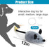 Mity rain Interactive Dog Toys, Fake Mouse Moving Dog Toy with Automatic Sensor, Dog Mouse Toy with Realistic Sound & Extended Tail, Automatic Dog...