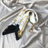 2pcs Silk Scarf Clasp Small Square Scarf Clasp Simple and Elegant Horsebit Clasp (Multiple Ways to Wear)...