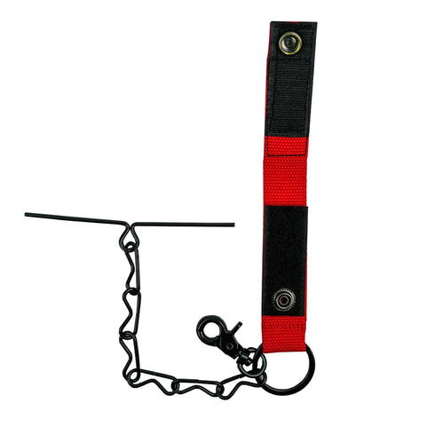 MELOTOUGH 2 PCS Tape Thong for Tool Belt Waist Electricians Tape Strap Holder Chain with Keyring and trigger snap hook...