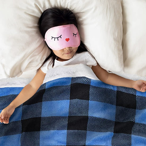 Ultra Soft Sherpa Fleece Plaid Baby Blanket | Cozy, Plush Throw Blanket for Kids | Reversible Plaid | Washable | Wide Size for Extra for Warmth & ...