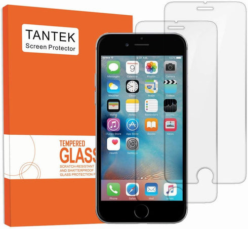 [2-Pack Screen Protector for Apple iPhone 7/iPhone6/iPhone6S(4.7 inch),Tempered Glass Film,Ultra Clear,Anti Scratch,Bubble Free,Case Friendly...