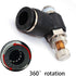 Beduan Pneumatic Air Flow Control Valve 8mm Tube OD x 1/4" Male Thread Push to Connect Elbow 90 Degree Switch Valve Adapter Fitting (Pack of 5)...
