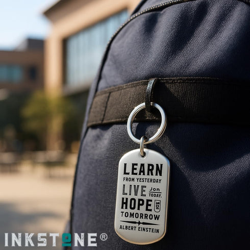 Inkstone Motivational Keychains 12-Pack with Inspirational Quotes - Perfect for Teacher Appreciation, Nurses Week Gifts, and Bulk Keychain Accesso...