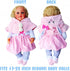 Reborn Baby Dolls Clothes Cute Rabbit Outfits Suitable for 19-24inch Newborn Reborn Baby Doll Girl Clothes Accessories 4 Pieces Set Baby Clothing ...