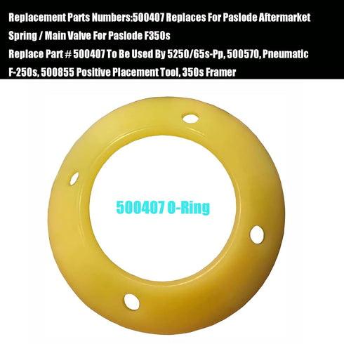 219235 500407 O-Ring Main Valve Spring Compatible with Paslode F350, F-350S, F-250S-PP, F400S, F325C Framing Nailer(4/Pack)...