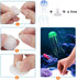 Lpraer 6 Pieces Glow Aquarium Ornaments Artificial Glow Floating Jellyfish Seahorse Anemones Silicone Simulation Fish Tank Decorations for Fish Ta...