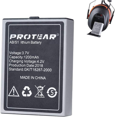 Lithium Battery Replacement,Rechargeable Battery,Suitable for Our Rechargeable Bluetooth Headphones Noise Reduction Ear Earmuffs...