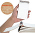 5 Pack Small Spiral Notebooks,3x5 Mini Pocket Notepad,Kraft Brown Memo Pad,75 Sheets/150 Pages little Note Pads for Home Work School Office Lined ...