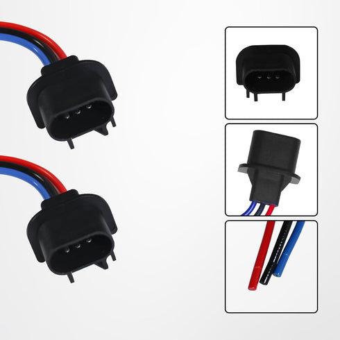 9008 H13 LED Wire Male Socket Connector for Headlights Fog Lights Retrofit Extension Wiring Harness Retrofit Replacement for Truck Pickup SUV More...