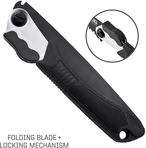 SOG Folding Saw - Wood Saw, Hand Saw, Pruning Saw and Camping Saw with 8.25 Inch Removable Blade and Compact Sheath for Foldable Saw (F10N-CP) , B...