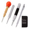 4 Pack 5 Inch and 6 Inch Automatic Center Punch Tool Adjustable Spring Loaded Punch and Metal Engraving Pen for Metal Wood Working with Hard-Shell...