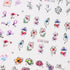 12PCS Flower Nail Art Stickers Decals Flower Water Transfer Nail Decals Spring Flowers Leaves Graffiti Nails Transfer Sliders Flower Nail Stickers...