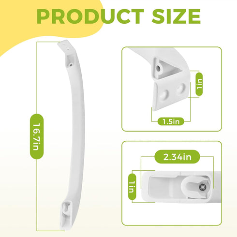 AMI PARTS 218428101 Refrigerator Door Handles Replacement Replace EA427922,AP2114539, 241711801, AH427922, PS427922...
