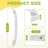 AMI PARTS 218428101 Refrigerator Door Handles Replacement Replace EA427922,AP2114539, 241711801, AH427922, PS427922...