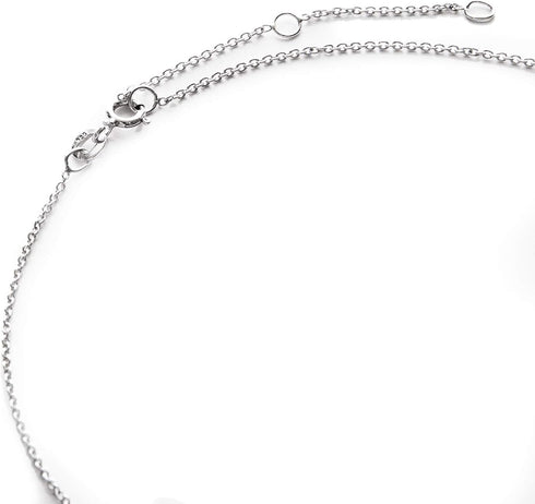 Sterling Silver Side Mini Initial Necklace...