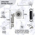 JACS Upgraded Samsung Dryer Repair Kit - Samsung Dryer Idler Pulley DC93-00634a, Samsung Dryer Belt 6602-001655 - Samsung Dryer Parts Compatible with DV45H7000EW A2 DV42h5200ew A3 DV48h7400ew A2