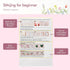 Embroidery Kit for Adults, 4 Sets Cross Stitch Kits for Beginners with Stamped Flower Pattern, Starter Kits for Hand Craft Lover with Bamboo Hoop,...