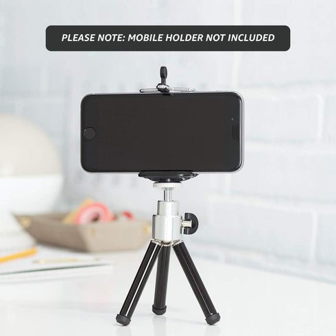 Amazon Basics Lightweight Mini Tripod, Black...