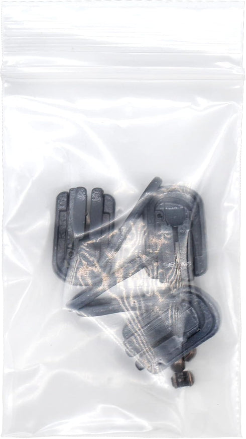 YKK Zipper Repair Kit Solution, 5 Molded Reversible Fancy Pulls Vislon Slider (Made in USA) - 3 Pulls Per Pack - Medium Grey 3pcs...