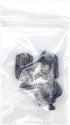 YKK Zipper Repair Kit Solution, 5 Molded Reversible Fancy Pulls Vislon Slider (Made in USA) - 3 Pulls Per Pack - Medium Grey 3pcs...
