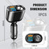 4-in-1 Fast Car Charger for QC3.0+PD+2.4A+Cigarette Lighter,Car Cigarette Lighter USB Charger with LED Digital Display,Universal Car Charger Adapt...