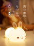 Cute Kids Night Light Night Lamp Night Lights for Kids Bedroom Toddler Baby Portable Silicone Battery Led Nightlight Nursery (Cute Bunny)...