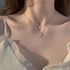 Tatibana Sterling Silver Butterfly Necklace, Vintage Layered Crystal Necklace for Women & Teen Girls, 925 Silver Choker with Double Butterfly Pend...