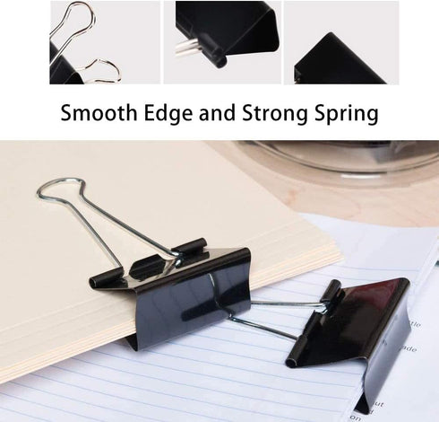 Extra Large Binder Clips 2.4 Inch Length for Office (8 Pcs)...