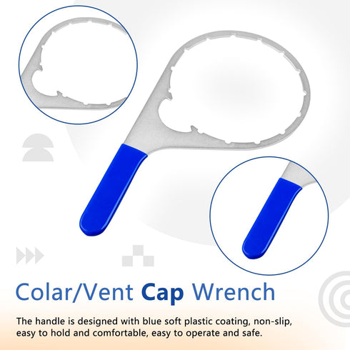 6 Inch Colar/Vent Cap Fuel Filter Wrench for 380134 382 Compatible with Detroit Diesel Truck Engines Cummins Engines, Davco 382 Filter Wrench...